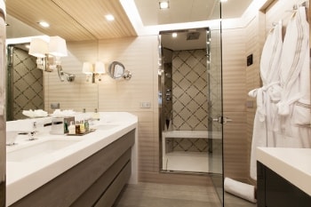 2014 164' Moonraker yacht guest bathroom