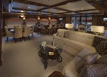 164' Silver Lining yacht salon