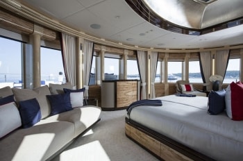 196' Excellence V yacht master stateroom